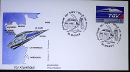 Enveloppe Baptême Du TGV Massy - Briefe U. Dokumente