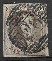 OBP10 Met 4 Randen En Met Balkstempel P26 Chatelineau (zie Scans) - 1858-1862 Medaillen (9/12)