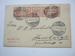 1910 , Karte Aus  PALERMO N. 15 Nach Deutschland - Storia Postale