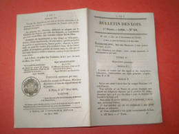 Lois 1832 Sur Le Recrutement De L'Armée: Recensement, Exemption, Remplacement, Engagement, Substitution ... - Decretos & Leyes
