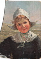 ARTS - Peintures Et Tableaux - Un Enfant Au Bord De La Plage - Carte Postale Ancienne - Schilderijen