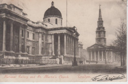 ANGLETERRE - LONDON - National Gallery And St Martin's Church ( - Timbre à Date De 1904 ) - Sonstige & Ohne Zuordnung