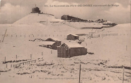 FRANCE - Le Sommet Du Puy De Dôme Recouvert De Neige - Carte Postale Ancienne - Other & Unclassified