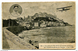 Porto Maurizio - Cartolina Ricordo Con Ritratto Del Pilota - Poststempel (Flugzeuge)