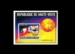 Obervolta / Haute Volta: 'Space Flight And Lunar Landing Of Apollo-17, 1973', Mi. BL10; Yv. BF5E; Sc. 294 ** - Afrika