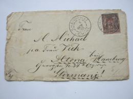 1896 , SHANGHAI , Cover - FRONT Only ! - Storia Postale