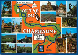 Vignes - La Route Du Champagne - Multivues - Blasons - CPM - Voir Scans Recto-Verso - Vignes