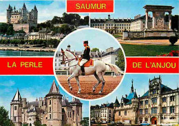 Animaux - Chevaux - Saumur - Multivues - Ecole Nationale D'Equitation - Le Cadre Noir - CPM - Voir Scans Recto-Verso - Pferde