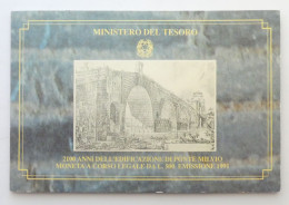 Repubblica Italiana - 500 Lire 1991 Edificazione Ponte Milvio FDC - Jahressets & Polierte Platten