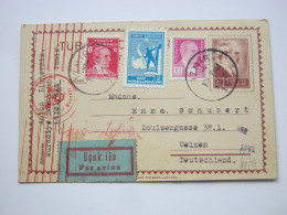 1944 , Luftpost - Ganzsache Nach Deutschland  Mit Zensur - Storia Postale