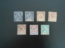 REUNION YT 32/35  ALLEGORIE 1, 2, 4 Et 5c. LOT De 7 TIMBRES - Used Stamps