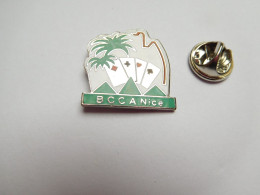 Beau Pin's En EGF , Jeu De Cartes , BCCA Nice , Alpes Maritimes , Palmier , Signé EIP - Jeux