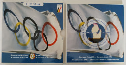 Coffret FDC BELGIQUE - Jeux Olympiques Atlanta 1996 - ( JO - Olympiad ) - FDEC, BU, BE & Münzkassetten