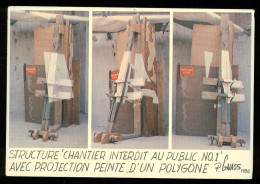 SCULTURES  Peter GNASS Sculture N°1 1980 Chantier Interdit Au Public  Carte Rare - Sculture