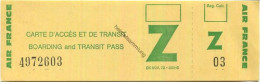 Boarding And Transit Pass - Air France - Carte D'imbarco