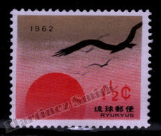 Ryukyu Islands - Ryu-Kyu 1961 Yvert 86, Fauna. Birds. Celebrations. New Year - MNH - Riukiu-eilanden