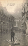 Paris * 4ème * Rue Massillon * Inondations De Paris Janvier 1910 * Radeau * Crue Catastrophe - Paris (04)