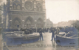 Paris * 4ème * Parivs Notre Dame , Canots Beribon * Inondations De Paris Janvier 1910 * Crue Catastrophe - District 04