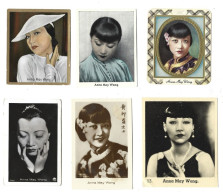 ***   6 X  ANNA  MAY  WONG   ***   -  VARIA / DIVERS  -  Zie / Voir / See / Scan's - Photos