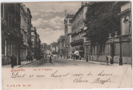 Brussel/Bruxelles - Rue De La Régence (gelopen Kaart Van Voor 1900 Met Zegel) - Avenues, Boulevards