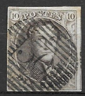 OBP10A Met 4 Randen En Gebuur, Met Balkstempel P30 Couvin (zie Scans) - 1858-1862 Medaillen (9/12)