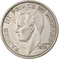 Monnaie, Monaco, Rainier III, 100 Francs, Cent, 1956, TTB, Copper-nickel - 1949-1956 Alte Francs