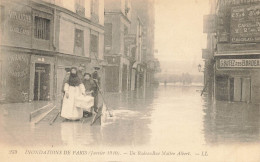 Paris * 5ème * La Rue Maître Albert * Commerces Magasins * Inondations De Paris Janvier 1910 * Crue Catastrophe - Distrito: 05