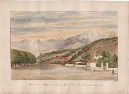 Menton 06 Dessin Tiré D'un Carnet De Croquis D'après Nature. Septembre 1873 - Aquarel