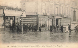 Paris * 6ème * Quai Malaquais Et Rue Bonaparte * Débit De Tabac * Inondations De Paris Janvier 1910 * Crue Catastrophe - Paris (06)