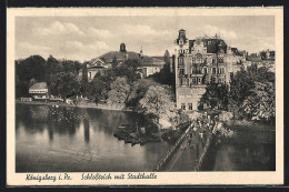 AK Königsberg, Schlossteich Und Stadthalle  - Ostpreussen