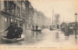 Paris * 6ème * Quai Des Grands Augustins * Inondations De Paris Janvier 1910 * Crue Catastrophe * Coiffeur - Arrondissement: 06