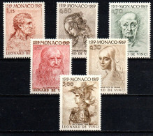 1969 - Monaco 799/804 Morte Di Leonardo Da Vinci           ---- - Andere & Zonder Classificatie