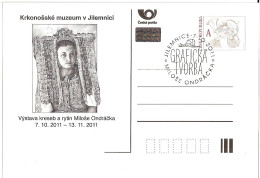 CDV B Czech Republic Milos Ondracek Exhibition In Jilemnice - Engraving Of Slovak National Costume 2011 - Postkaarten