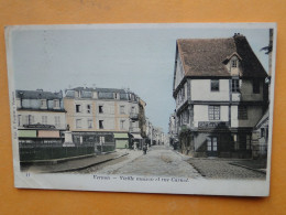 VERNON -- Rue Carnot - Vieilles Maisons - Cafe De La Ville - Commerces - ANIMATION - Cpa Colorisée 1904 - Vernon