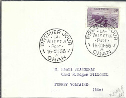ALGERIE 1956: FDC - FDC