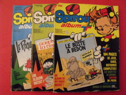 BD Spirou  3 Albums : +, 2, 3. 1982. Marc Lebut. Le Buste à Bedon. 3x148 Pages. 3 Histoires Complètes De 44 Pages - Spirou Magazine