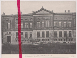 Amsterdam - Hoofdgebouw Nederlandse Bank - Orig. Knipsel Coupure Tijdschrift Magazine - 1920 - Non Classificati