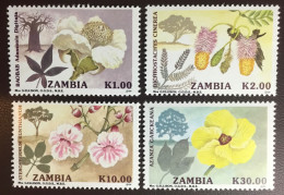 Zambia 1991 Flowering Trees MNH - Arbres