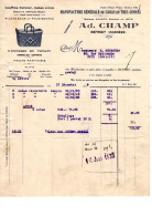 CORREZE  BEYNAT  MANUFACTURE DE CABAS  AD CHAMP ANNEE 1928 TROUS ARCHIVES FORMAT A4 - Old Professions
