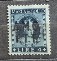 TRIESTE A - AMG FTT  - MARCA DA BOLLO  TASSA FISSA L.4 - Revenue Stamps