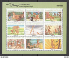 Pk408 Grenada Cartoons Walt Disney Bambi 1Kb Mnh - Disney