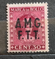 TRIESTE A - AMG FTT  - MARCA DA BOLLO  TASSA FISSA 30 C. - Steuermarken