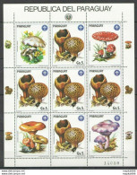 Ec129 1984 Paraguay Flora Nature Mushrooms Michel 45 Euro 1Kb Mnh - Funghi