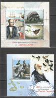 B0464 2019 Animals Fauna Reptiles Charles Darwin Nature 1Kb+1Bl Mnh - Autres & Non Classés