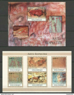 Bc1285 2010 Mozambique Prehistoric Art Paintings Rupestre Kb+Bl Mnh - Otros & Sin Clasificación