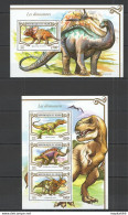 St2047 2015 Niger Dinosaurs Fauna Reptiles Prehistoric Animals 1Kb+1Bl Mnh - Prehistóricos