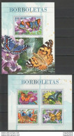 St2646 2016 Mozambique Fauna Insects Butterflies Borboletas 1Kb+1Bl Mnh - Papillons