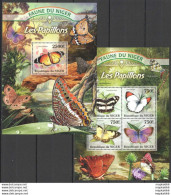 St2809 2013 Niger Fauna Butterflies Les Papillons Kb+Bl Mnh - Vlinders