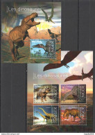 St2841 2013 Niger Dinosaurs Prehistoric Animals Fauna 1Kb+1Bl Mnh - Préhistoriques