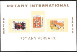 Zaire/Zaïre: 75° Rotary Internazionale, : 75th International Rotary, : 75e Rotary International - Rotary, Lions Club